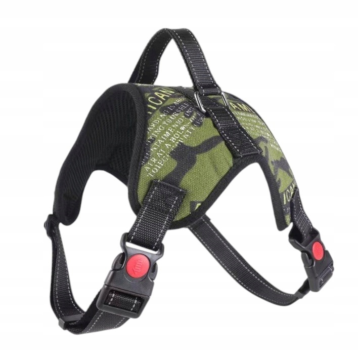 Levně Pohodlné Ramenní Popruhy Pro Psa, Nastavitelné, Prodyšné, S Odrazkami Maskáčový L