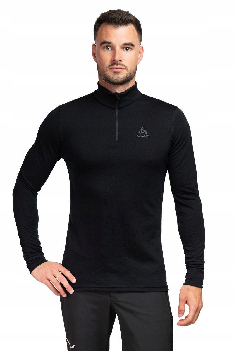 Pánská termoaktivní mikina Odlo Merino 200 Bl Top Turtle Neck Ls S