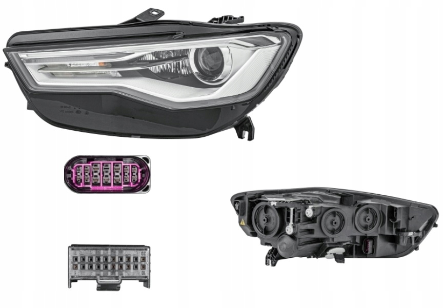 REFLEKTOR LAMPA LEWY AUDI A6 4G C7 11-18 HELLA