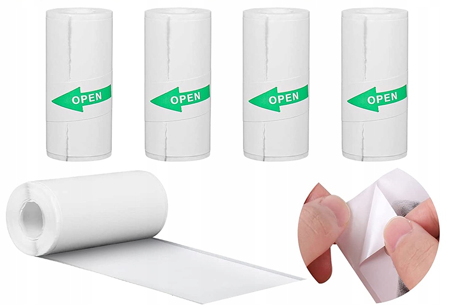 

Papier Samoprzylepny Rolki Do Mini Drukarki 5 szt