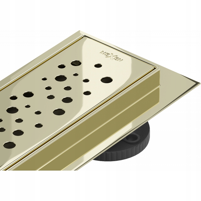Mexen Flat M12 odtokový žľab 100 cm, zlatá