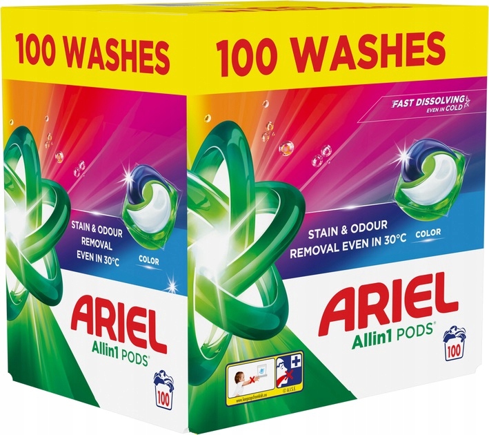 Kapsle na praní Ariel All-in-1 Pods 100 praní 100 ks