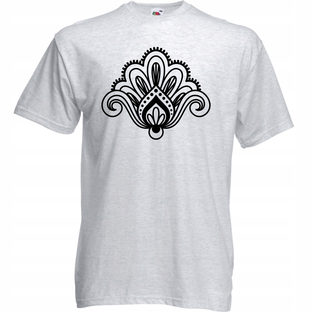 

Koszulka mandala symbol L ash szara