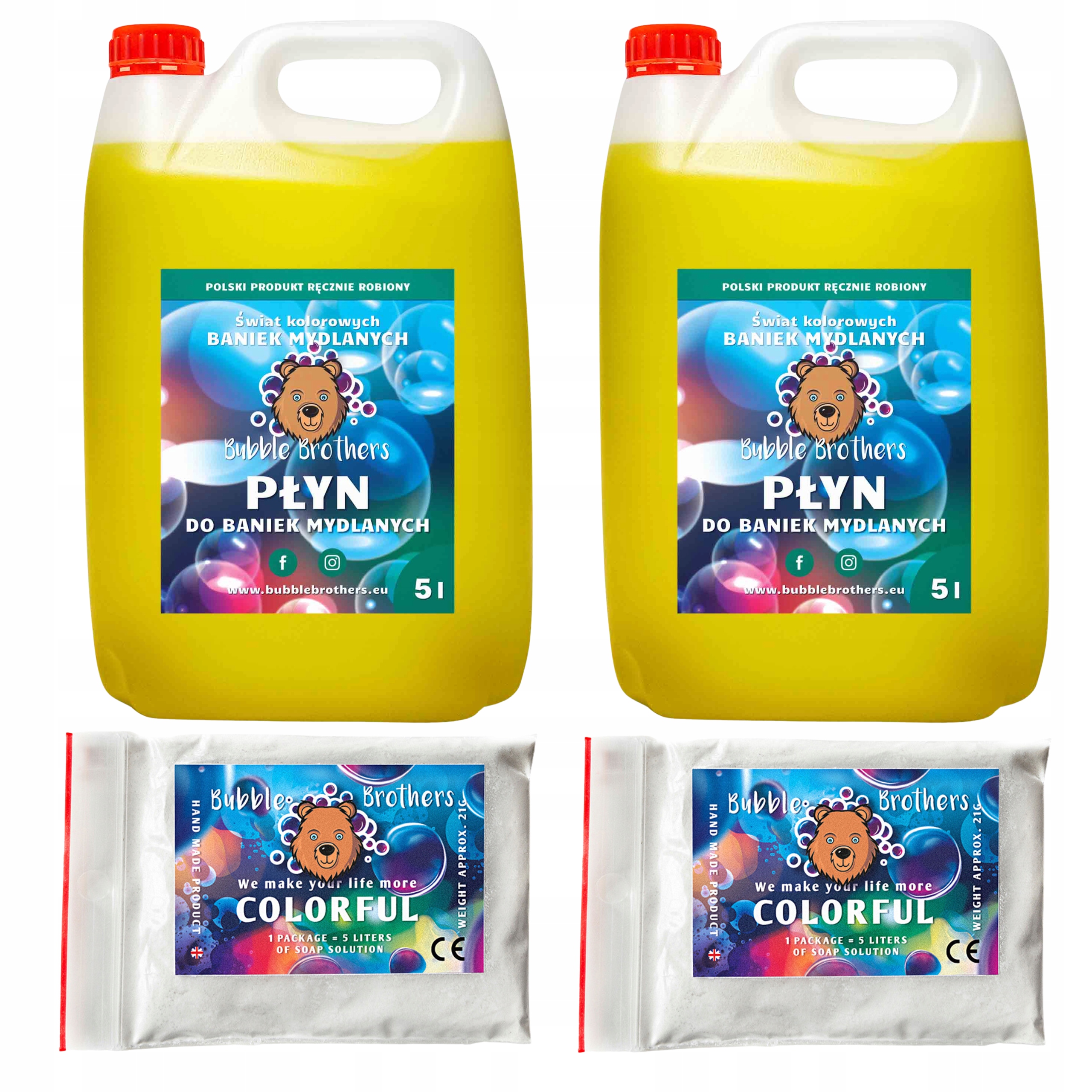 

20 litrów płynu do dużych Baniek Mydlanych 10+10