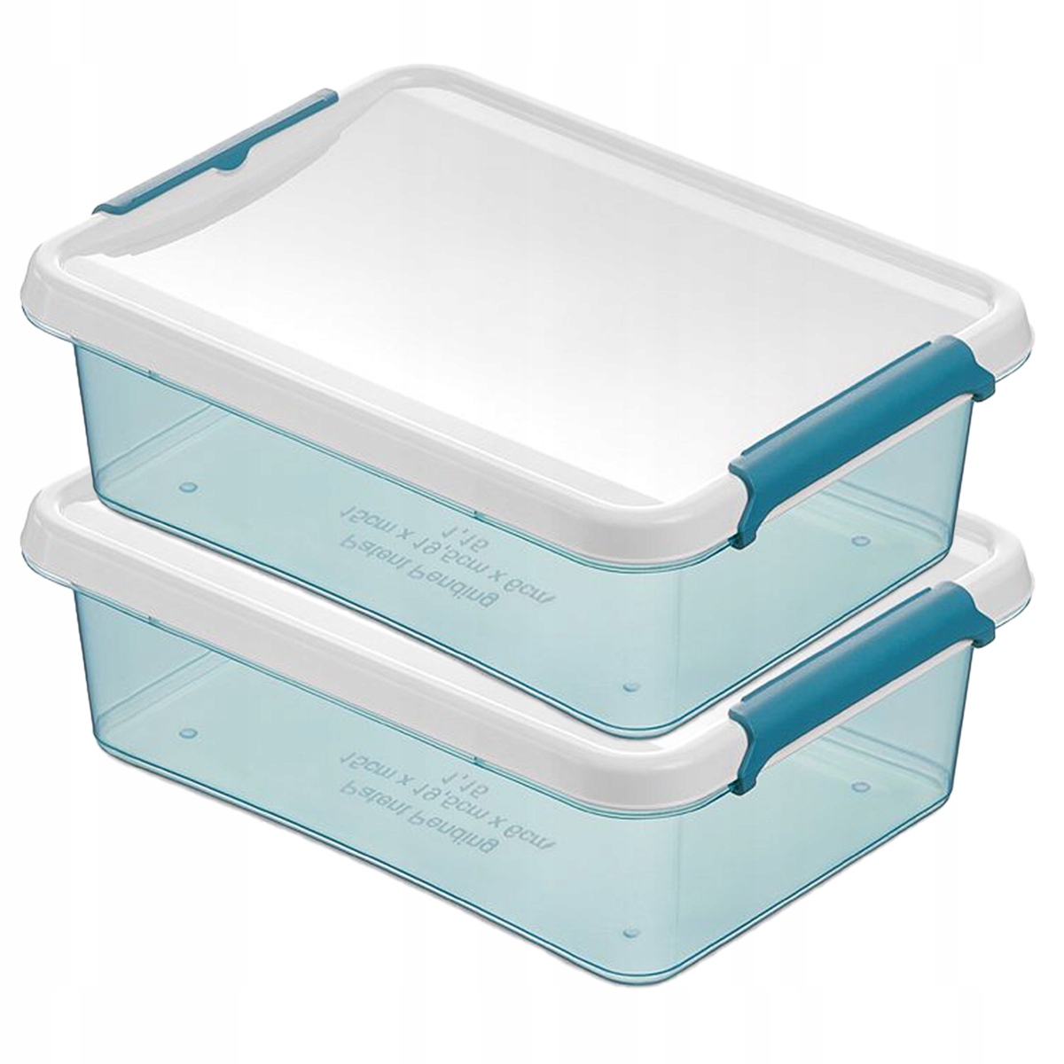 

Pojemnik box organizer pudełko plastikowe 2x 1,15l