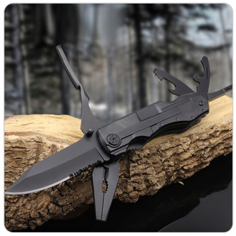 MULTITOOL NARZĘDZIE WIELOFUNKCYJNE SCYZORYK NÓŻ 21w1 Kod producenta SURVIVAL KOMBINERKI NÓŻ UNIWERSALNY ETUI