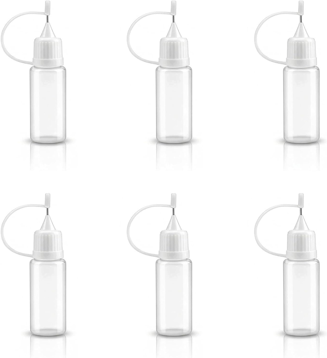 Sada 6 Lahví S Jehlami Pro Přesné Dávkování 5 ML 10 ML 15 ML