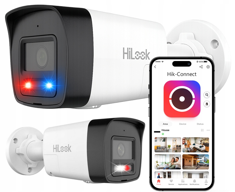 8MPx Ip kamera Hikvision HiLook PoE Live Guard Externá audio microSD