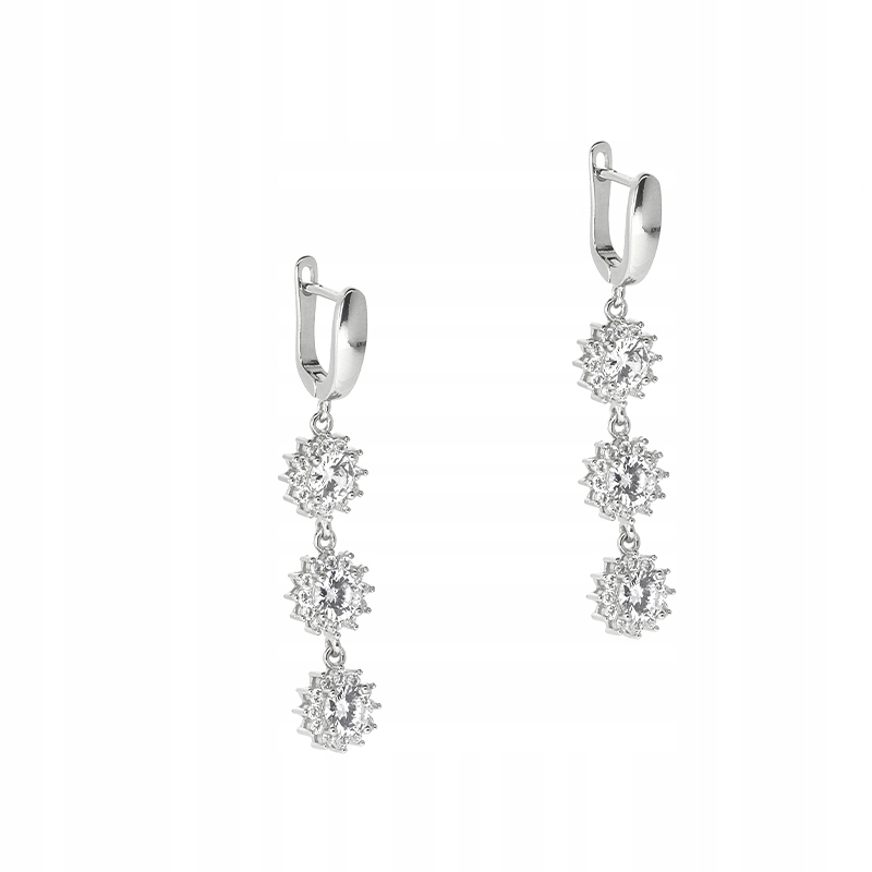 Stříbrné náušnice se zirkonem Ag 925 KOL0530921