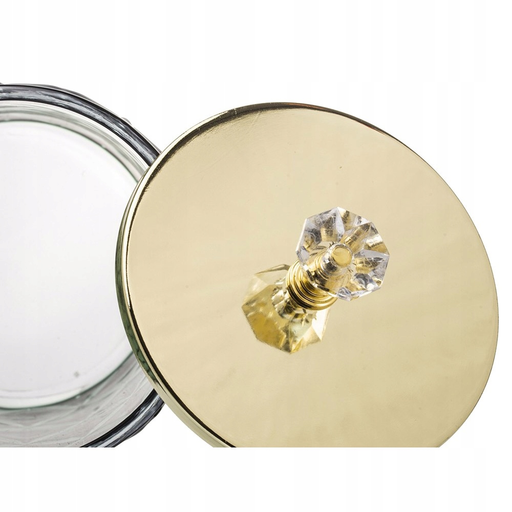 POJEMNIK NA WACIKI NIEBIESKI ZŁOTY 15cm SZKLANY Kod producenta 0201198 AP