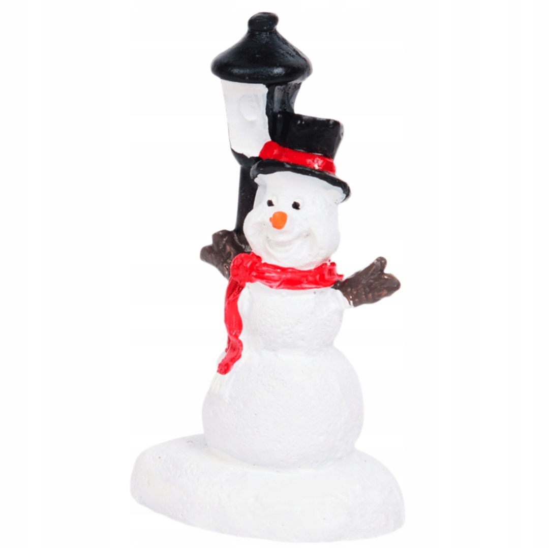 WIOSKA SCENKA ŚWIĄTECZNA MAGIC FIGURKA BAŁWAN BAŁWANEK Z LATARNIĄ