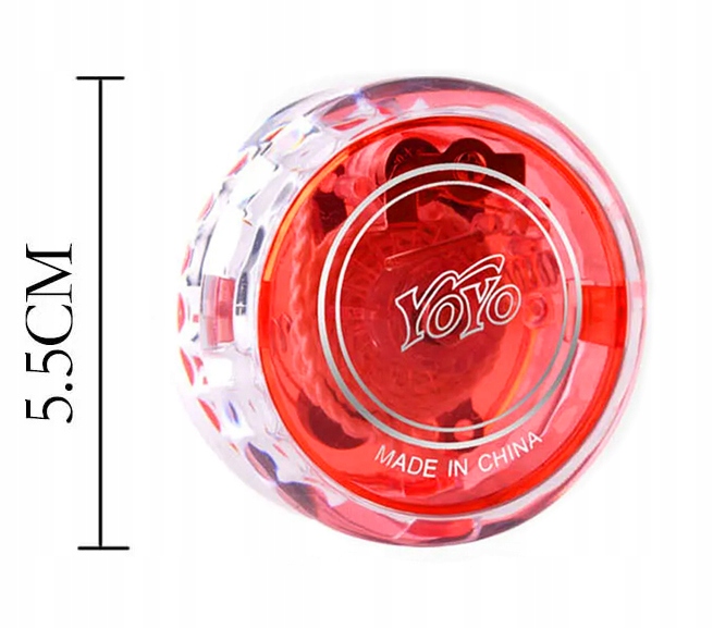 JOJO GRA ZRĘCZNOŚCIOWA YOYO ZABAWKA ŚWIECĄCE CZERWONY JO-JO NA POCZĄTEK Kod producenta A-1652
