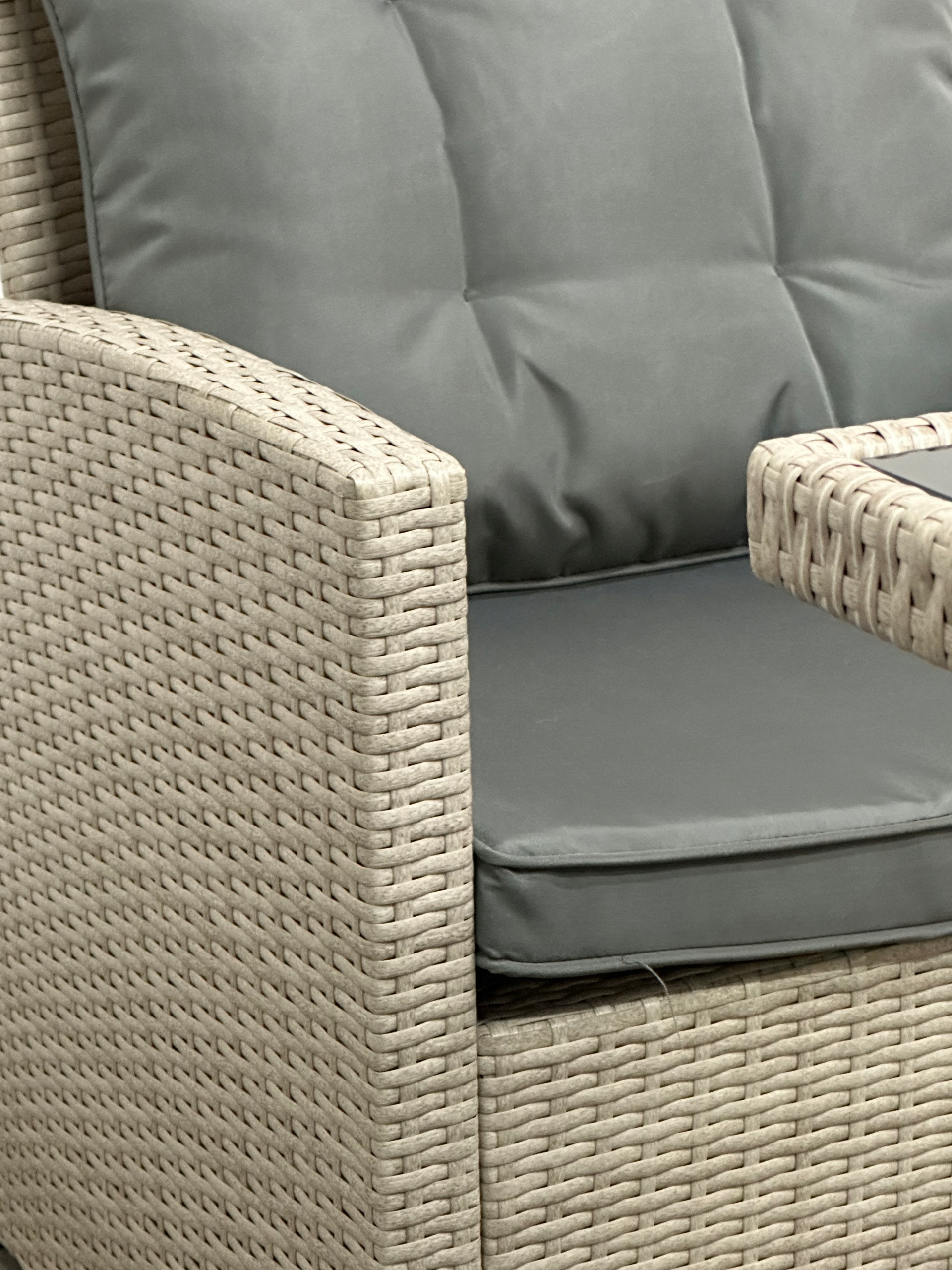 Zestaw mebli ogrodowych MTG TRADE GROUP technorattan szary 6 el. Styl nowoczesny