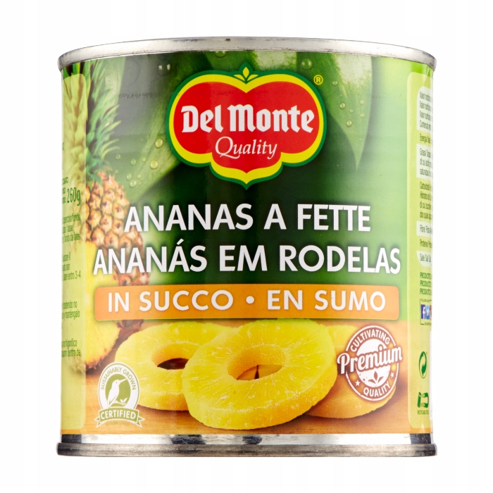 Levně Ananas v sirupu Fette in sciroppo 435 g Del Monte
