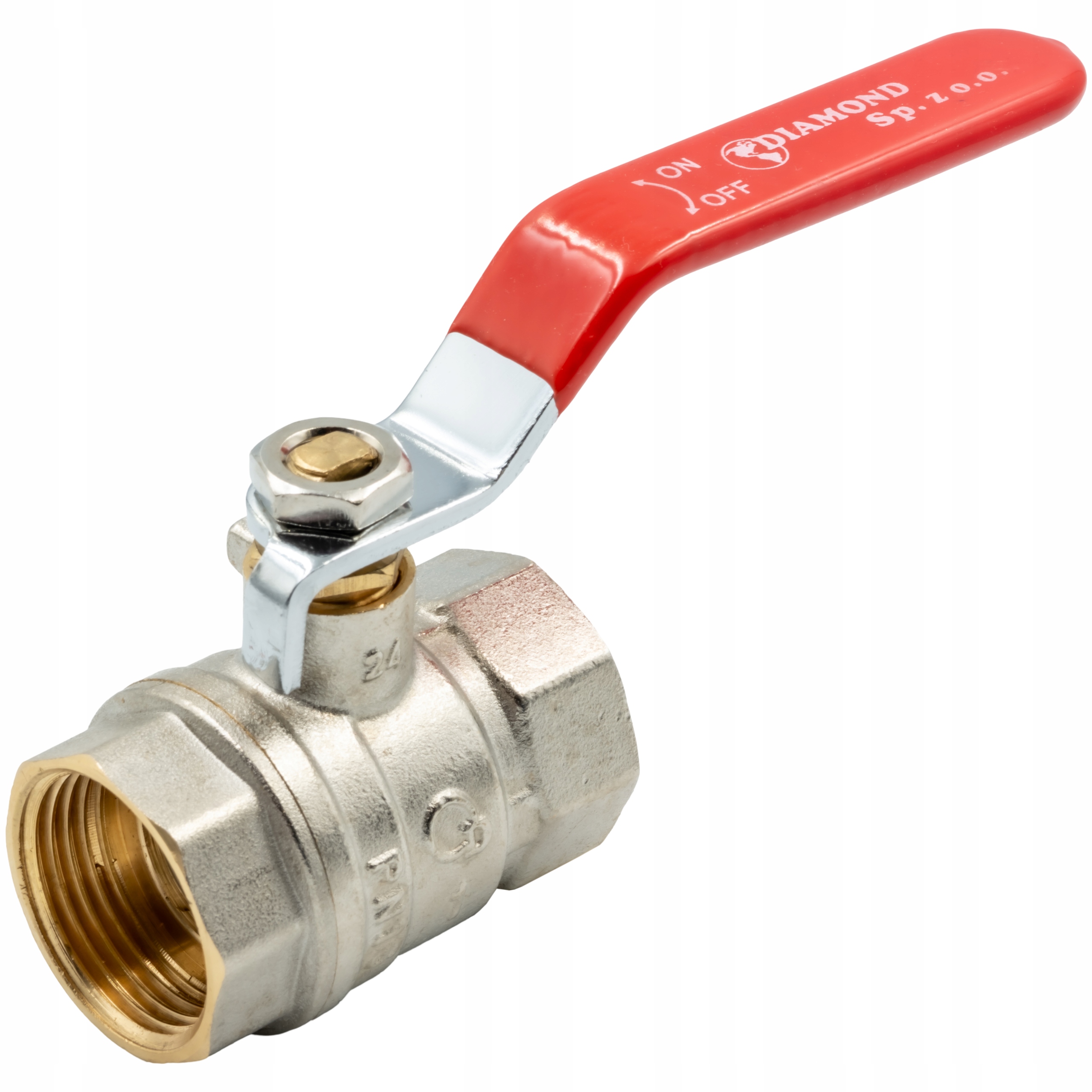 ZAWÓR KULOWY KUREK 1" Z DŁAWICĄ RĄCZKA SOLIDNY WYSOKA JAKOŚĆ Kod producenta Zawór kulowy 1