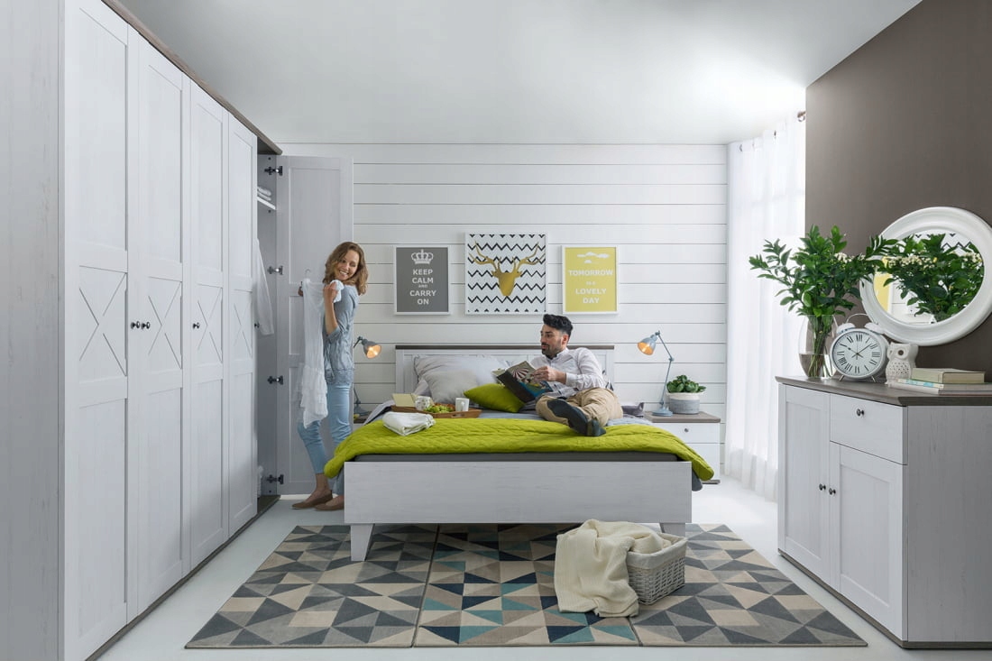 Szafka Nocna Skandynawska Stockholm BRW Szerokość mebla 48 cm