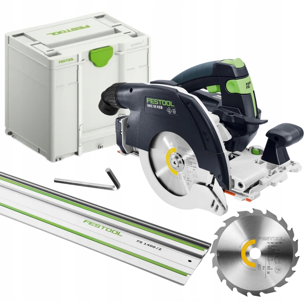 Pilarka Tarczowa Aku Ręczna Hkc 55 Keb-basic Festool 578302 Szyna 140 cm