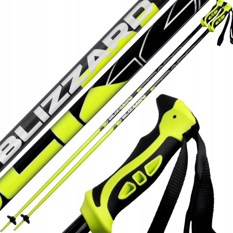 Kije kijki narciarskie Blizzard Allmountain Ski Poles 110cm neon yellow