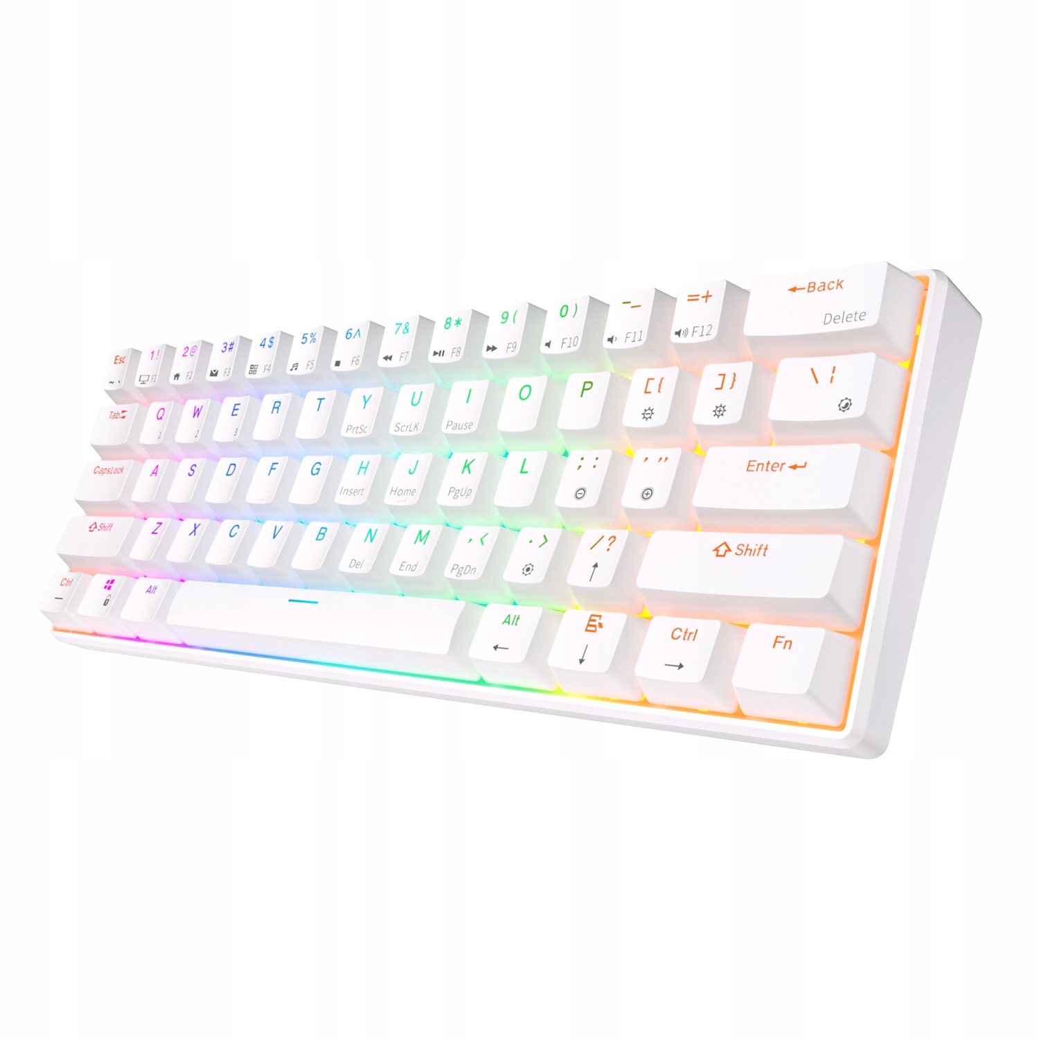 RK61 KLAWIATURA MECHANICZNA 60% RED SWITCH RGB Stan opakowania oryginalne
