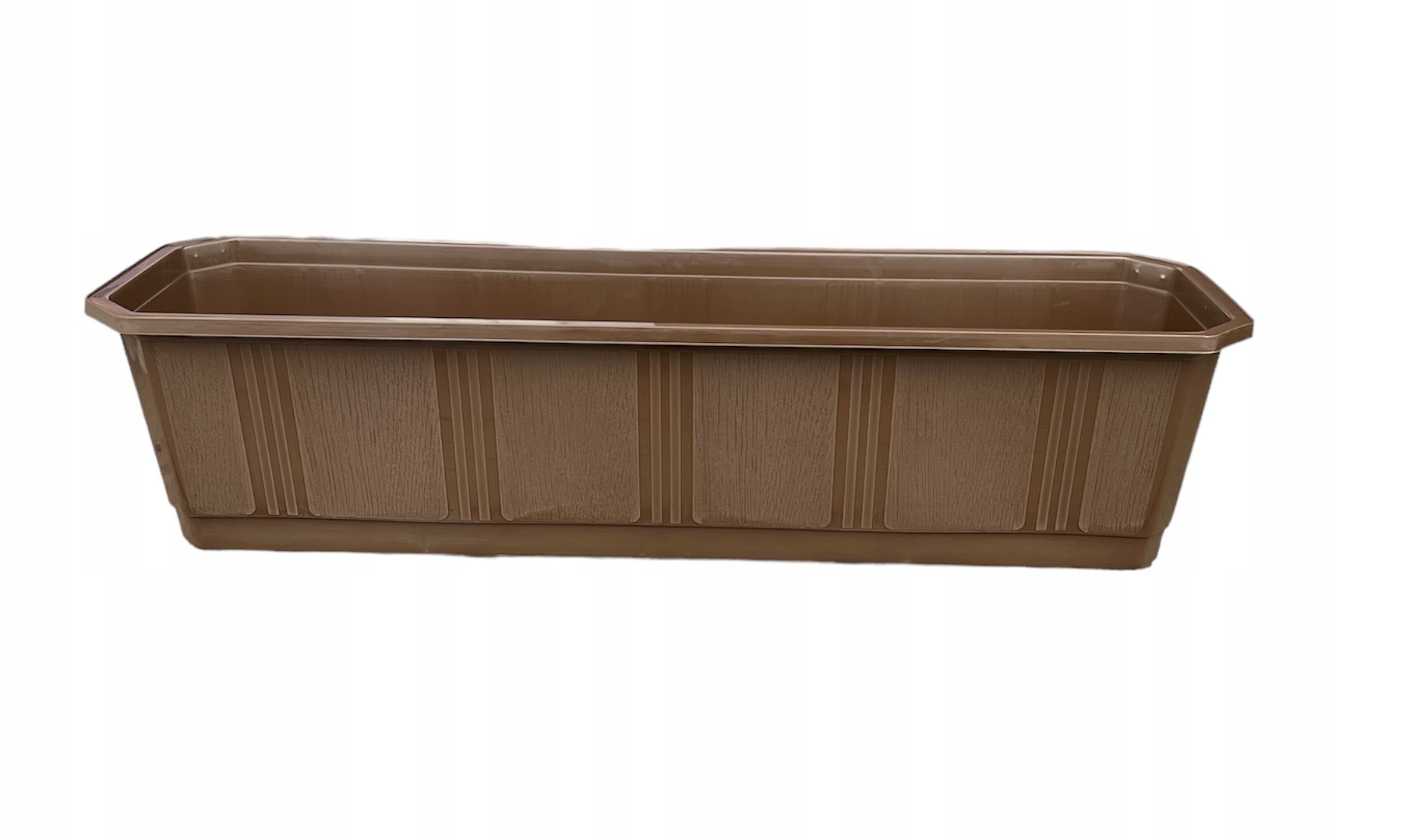 Skrzynka balkonowa 79 x 17 cm tworzywo sztuczne doniczka — zestaw 2 szt.