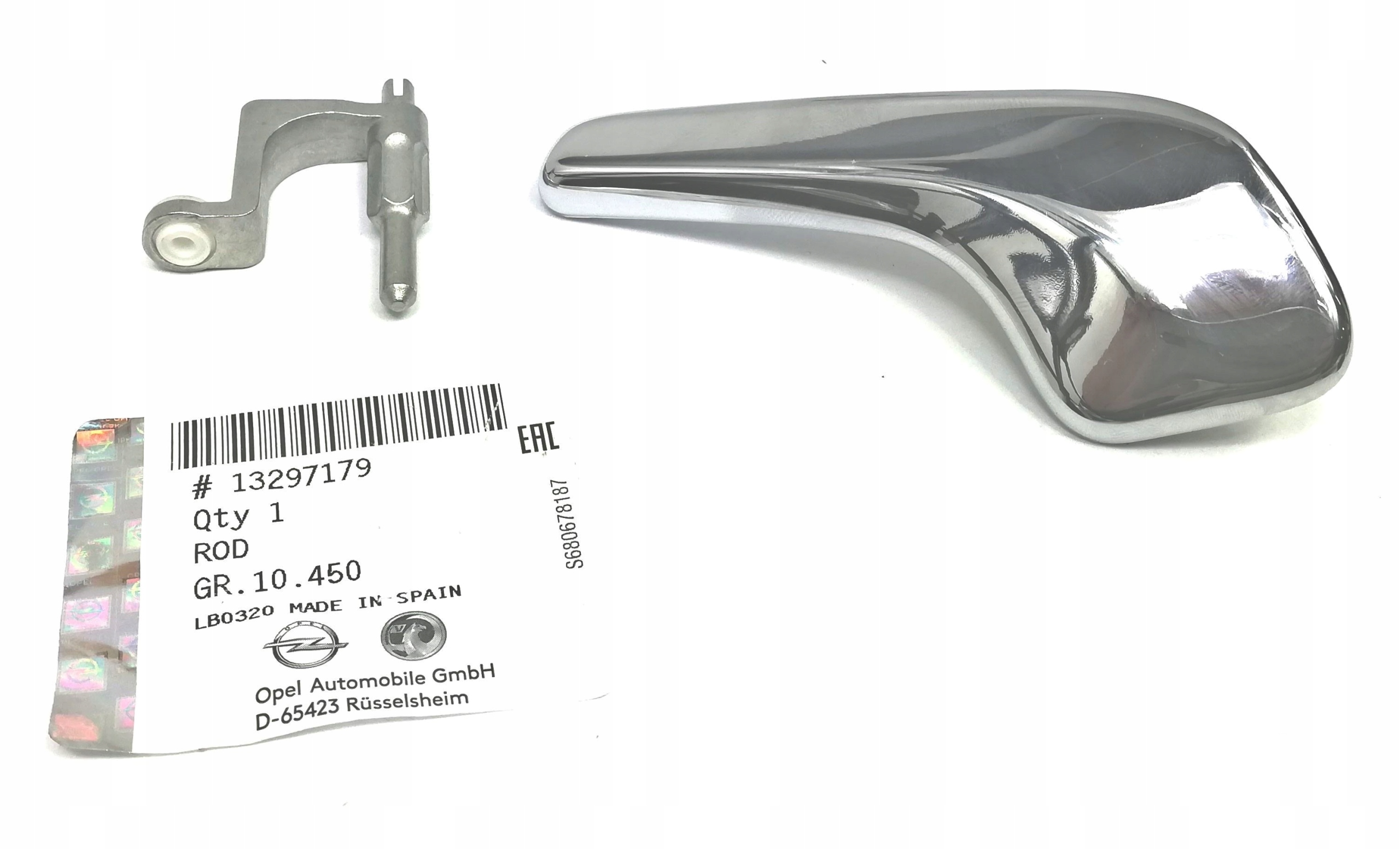 136044 - РУЧКА ДВЕРЕЙ + ТЯГА ПЕРЕДНЯ ЗАДНЯ ЛІВА OPEL CORSA D-GM