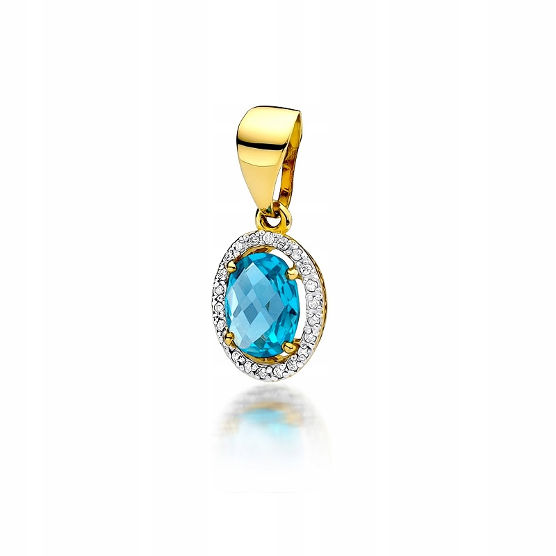 

Złota Zawieszka Klasyczna 585 Topaz 1,70 ct