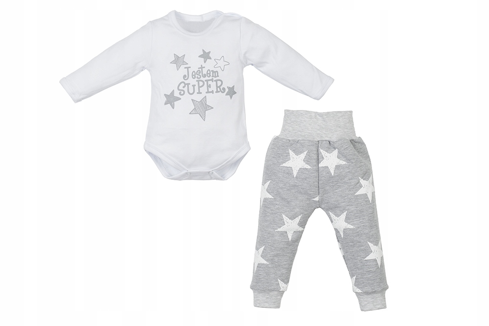 

Komplet 74 Body Długi Rękaw + Spodnie Dres