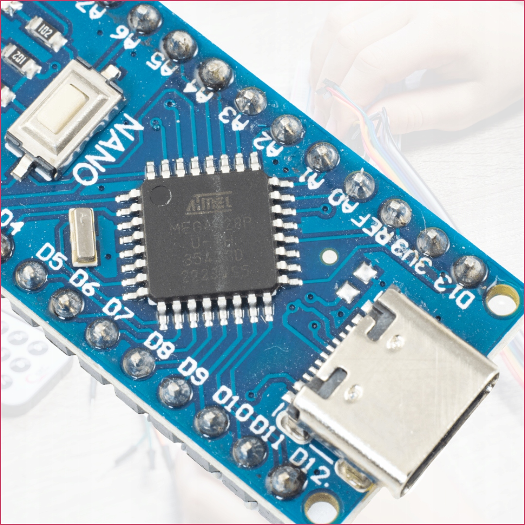 Nano v3 zgodny z Arduino usb-c klon zlutowany CH340 ATMEGA328P SUPER JAKOŚĆ Model Nano v3.0 USB-C z pinami