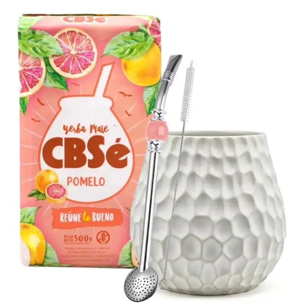 Startovací Sada Yerba Mate – CBSe – Pomelo a Premium příslušenství
