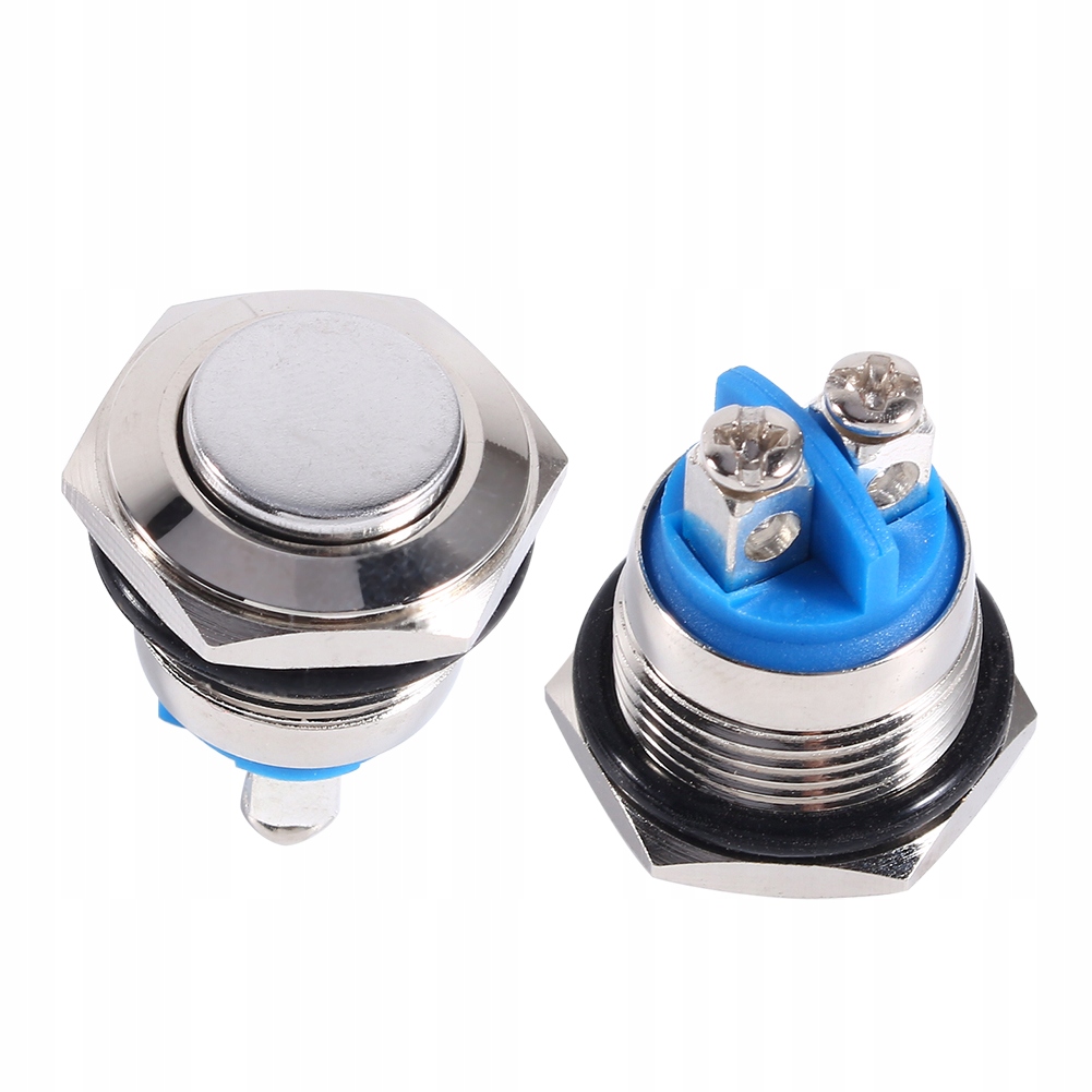 

12V 16mm Okrągły przełącznik wciskany metalowy
