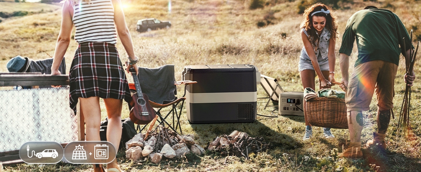 Mini Lodówka Samochodowa Kompresorowa Na Zapalniczkę z Funkcją Mrożenia 50L Marka inna marka