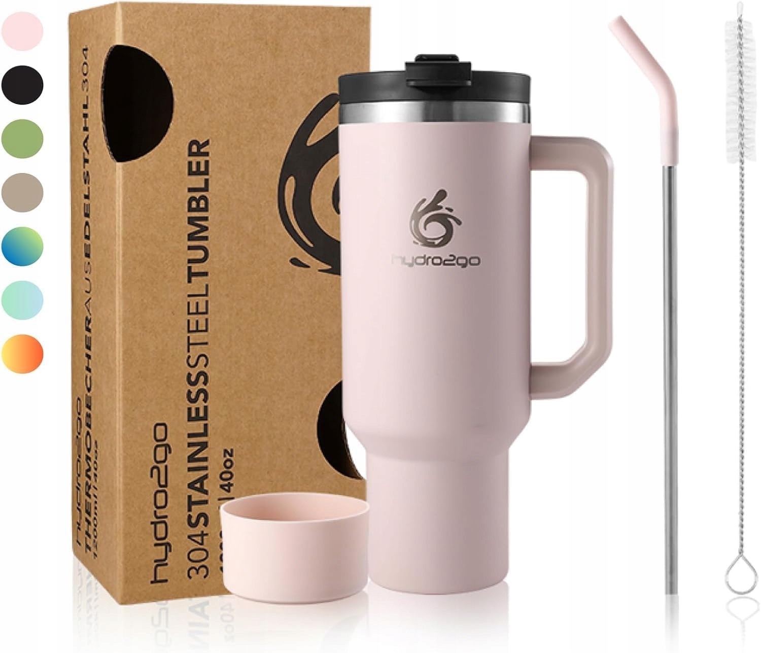 Termohrnek 1 200 ML Nerezová Nerezová Ocel Práškem, Pudrová Růžová