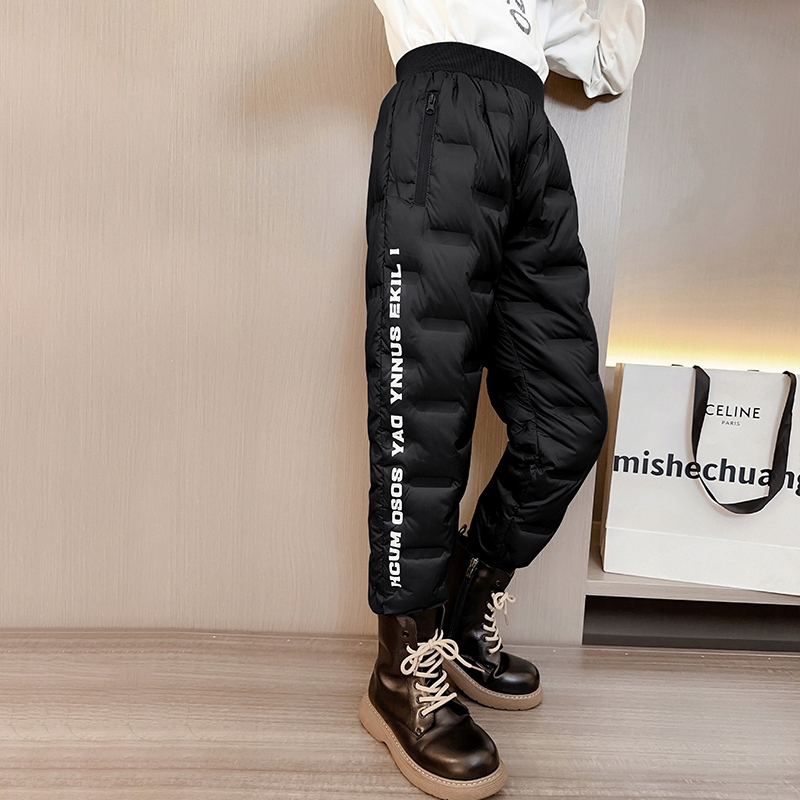 CIEPŁE GRUBE SPODNIE DRESOWE OCIEPLANE JOGGERY zimowe pikowane dziecięce Stan opakowania oryginalne