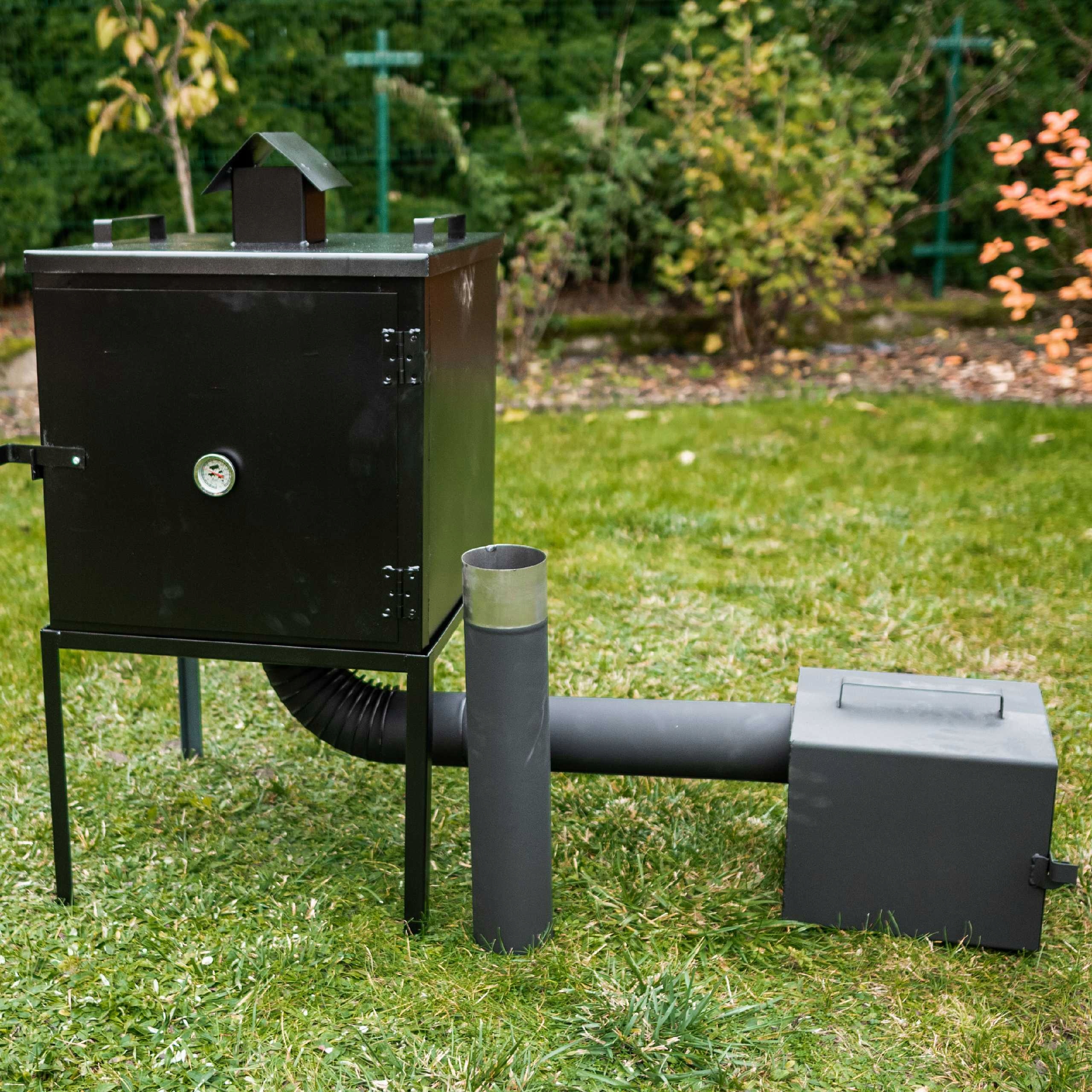 WĘDZARNIA OGRODOWA METALOWA DOMOWA STALOWA WĘDZOK DYMNIK PALENISKO Producent PanKornik
