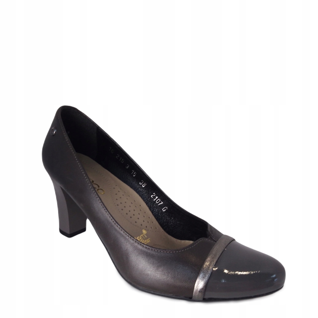 Dámské lodičky Arka kožené 2107/429 Popiel 38, Popiel