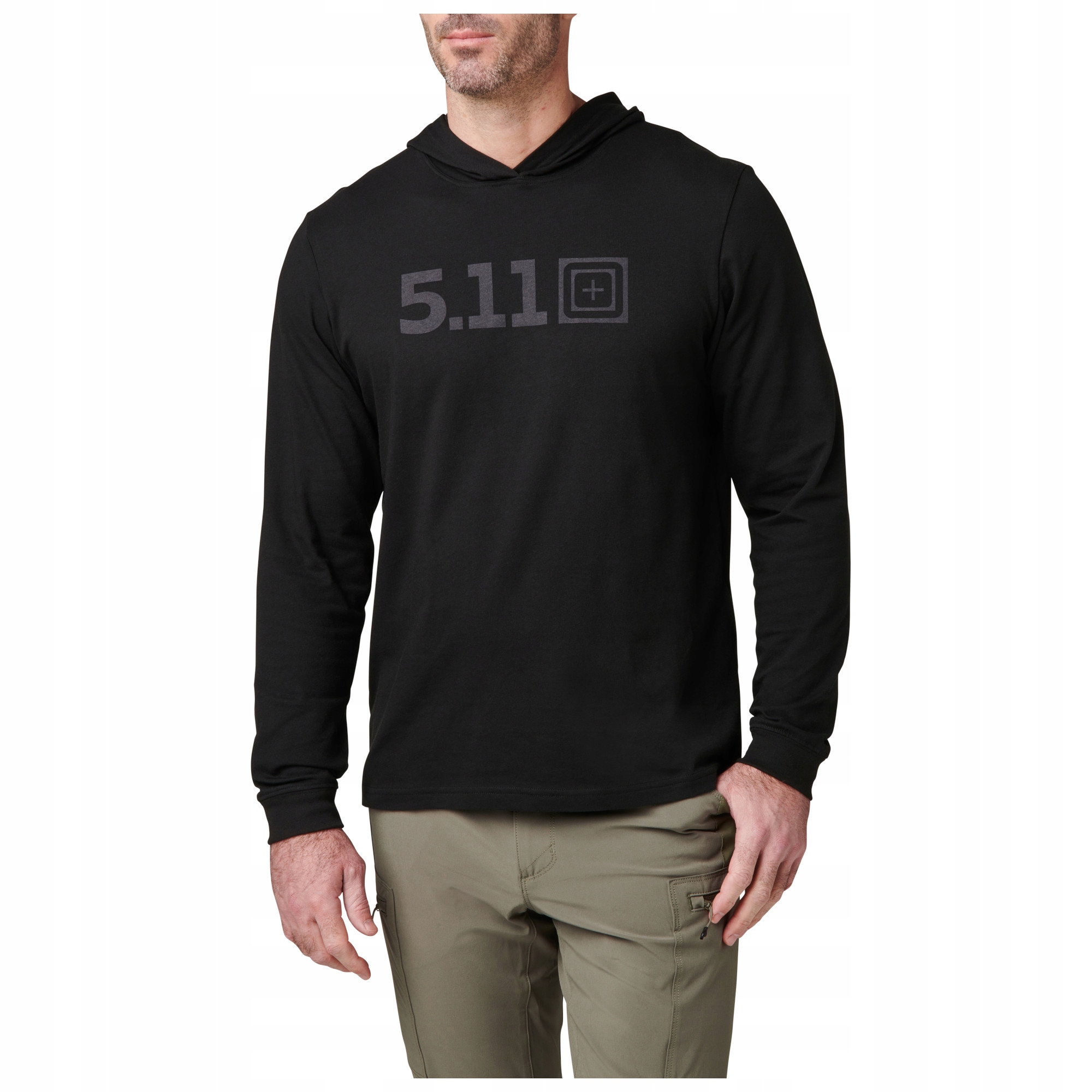 5.11 Mikina s kapucí L/s Černá 2XL 76165
