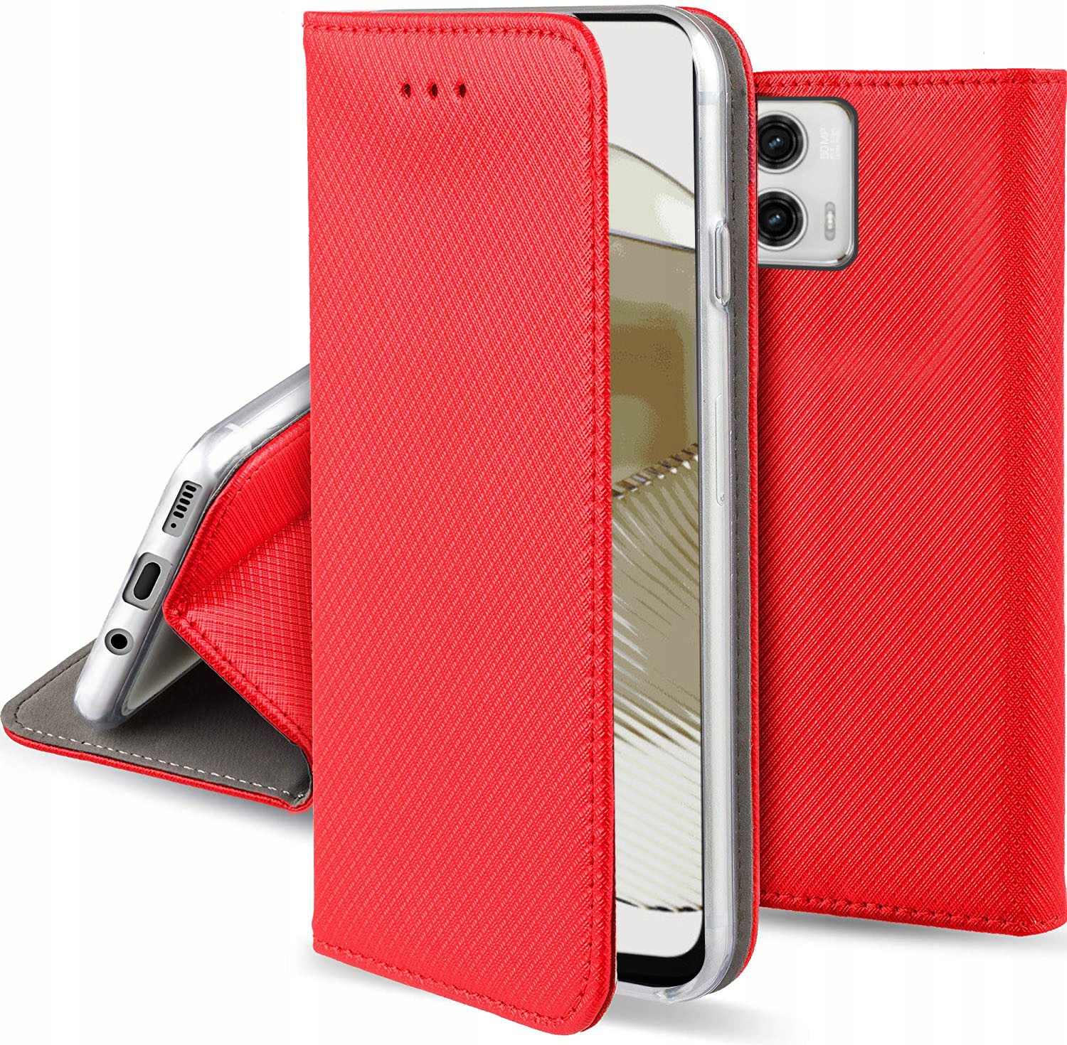 

Etui S-magnet do Motorola Moto G73 +szkło