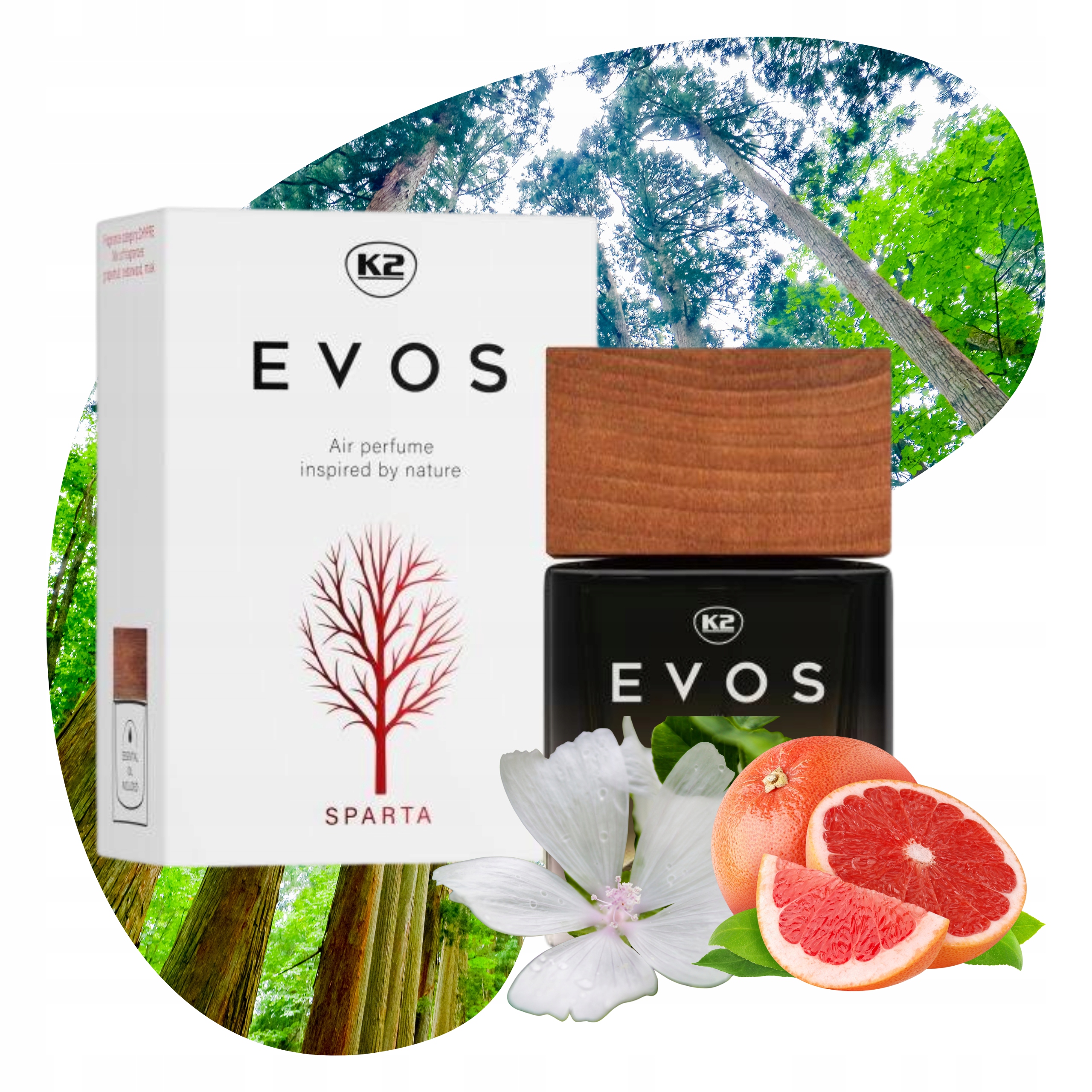 Naturalne perfumy flakon zapach do samochodu domu atomizer K2 EVOS SPARTA