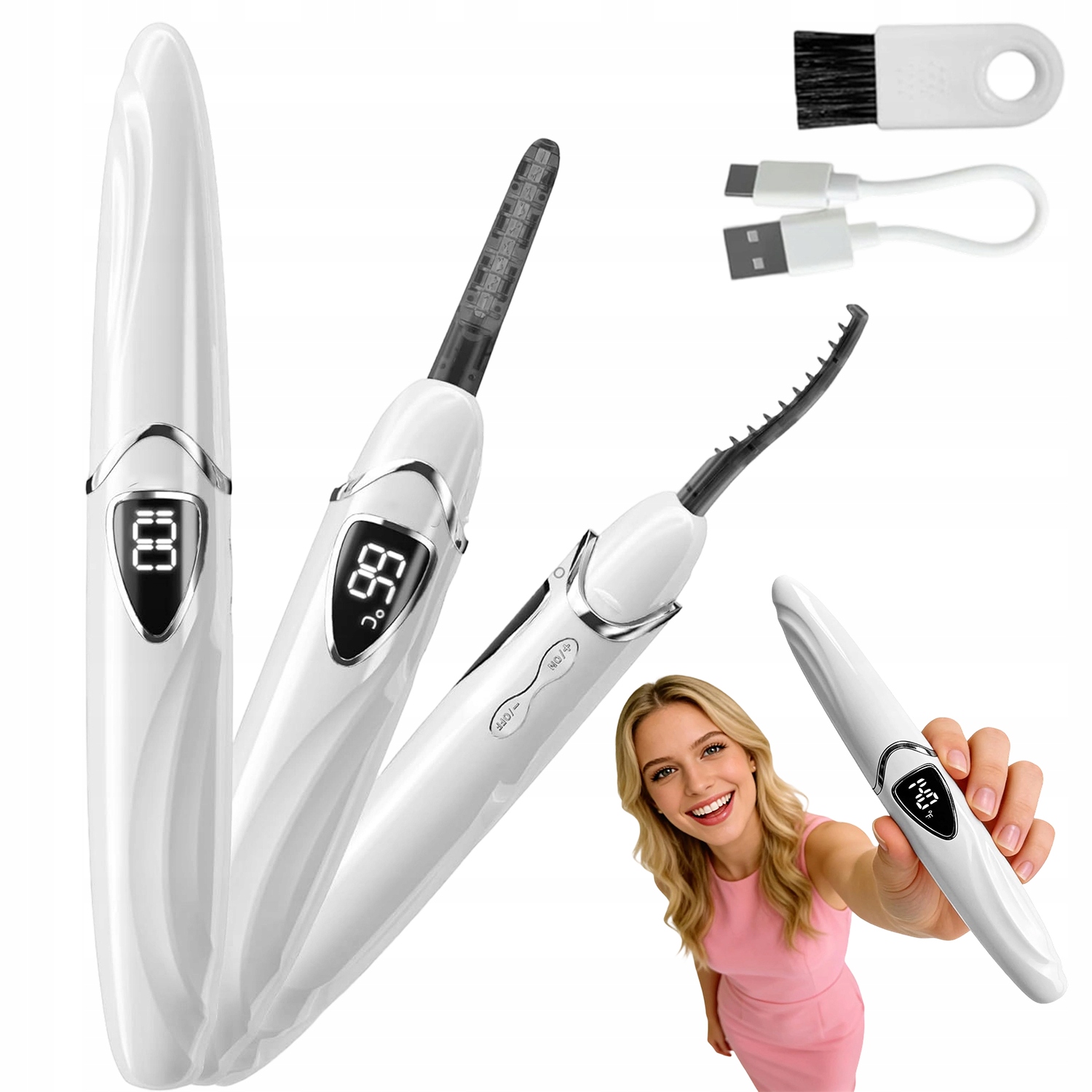 Elektronická Kulma Na Řasy S Led Displejem A Regulací Teploty