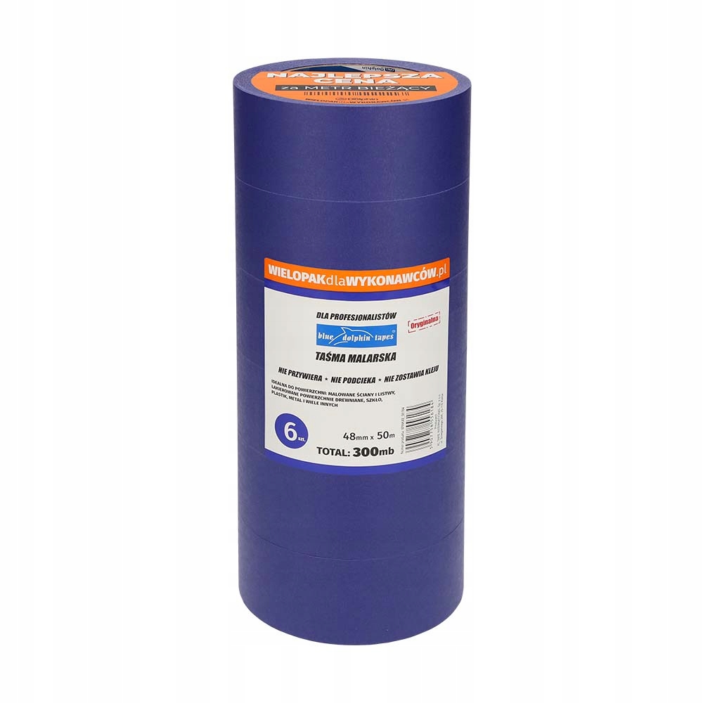 Malířská páska Blue dolphin 6-balení modrá 48mm x 50m 6 Ks