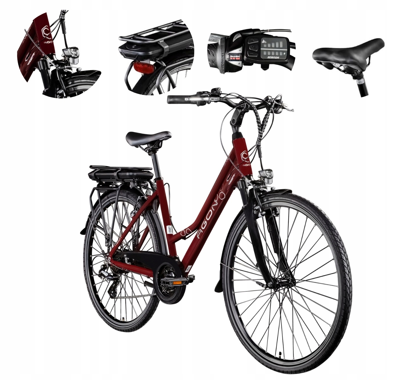 Elektrokolo Dámské Trekkingové 28" 250W 13AH Hliník Odpružení