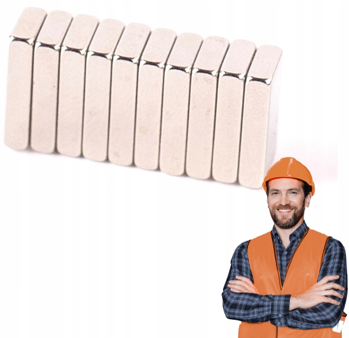 MAGNES NEODYMOWY MAGNESY 10x5x1 mm 10szt.