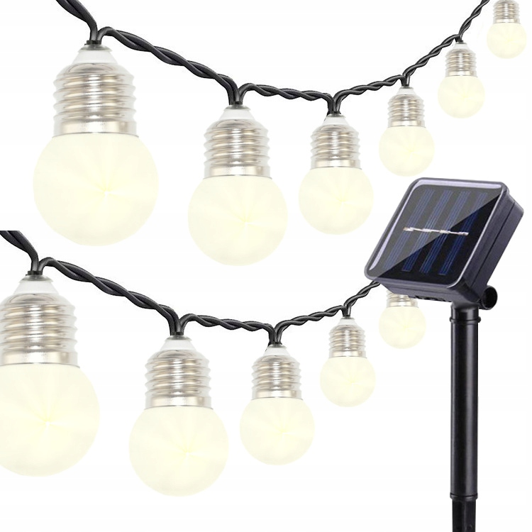 

Girlanda Lampki Ogrodowe Solarne Led-żarówki 10szt
