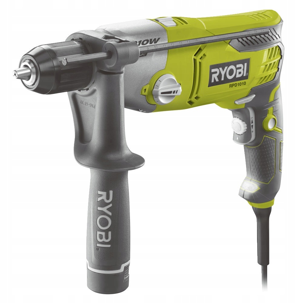 Wiertarka Udarowa 2-BIEGOWA Lekka Dioda Led Gripzone RPD1010-K Ryobi