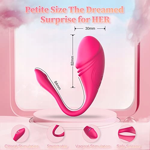 DILDO VIBRATOR ZABAWKA EROTYCZNA DLA KOBIET Z BLUETOOTH I 9 TRYBAMI — miniatura 5