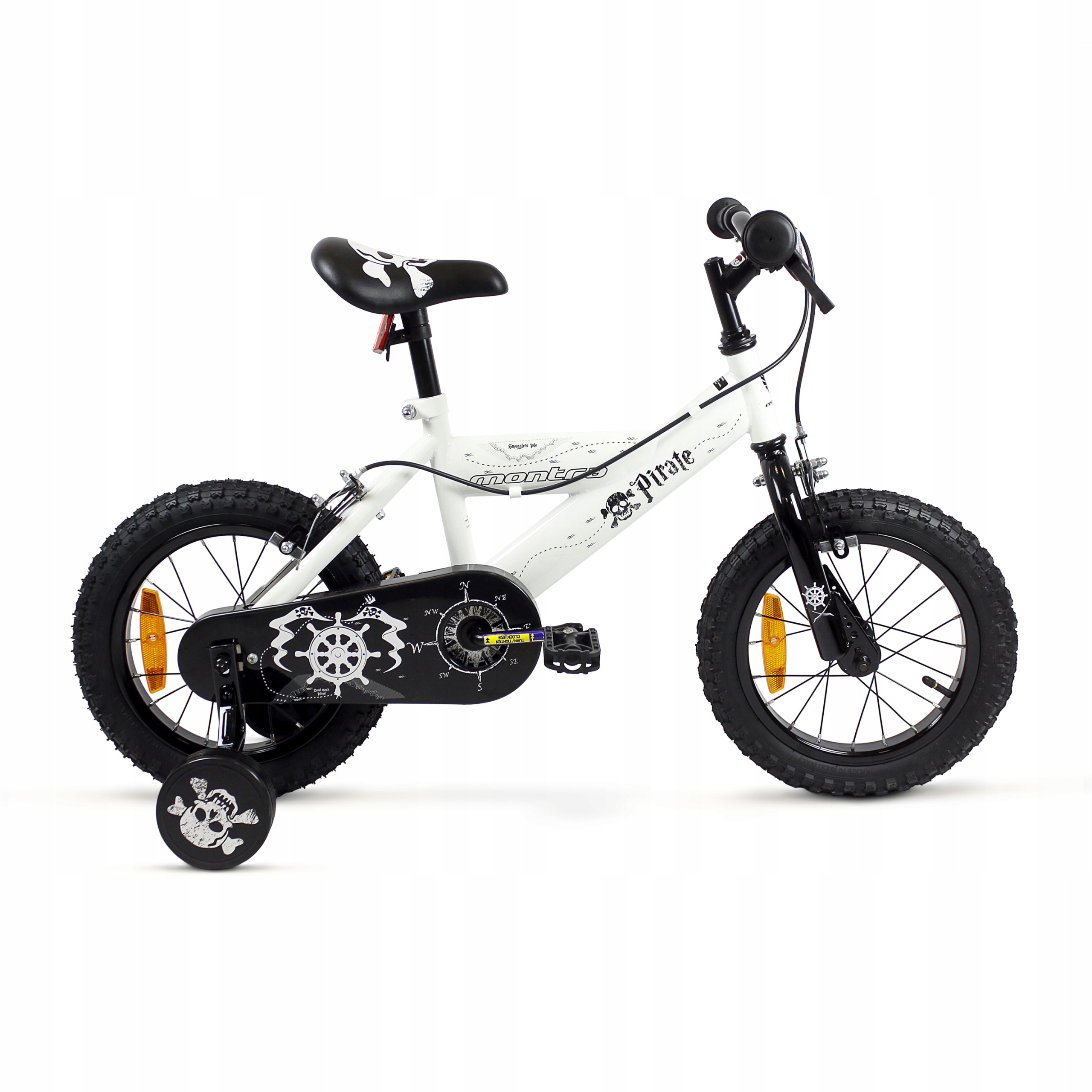 Rower dziecięcy SIrox Montra Pirate koło 14 " biały