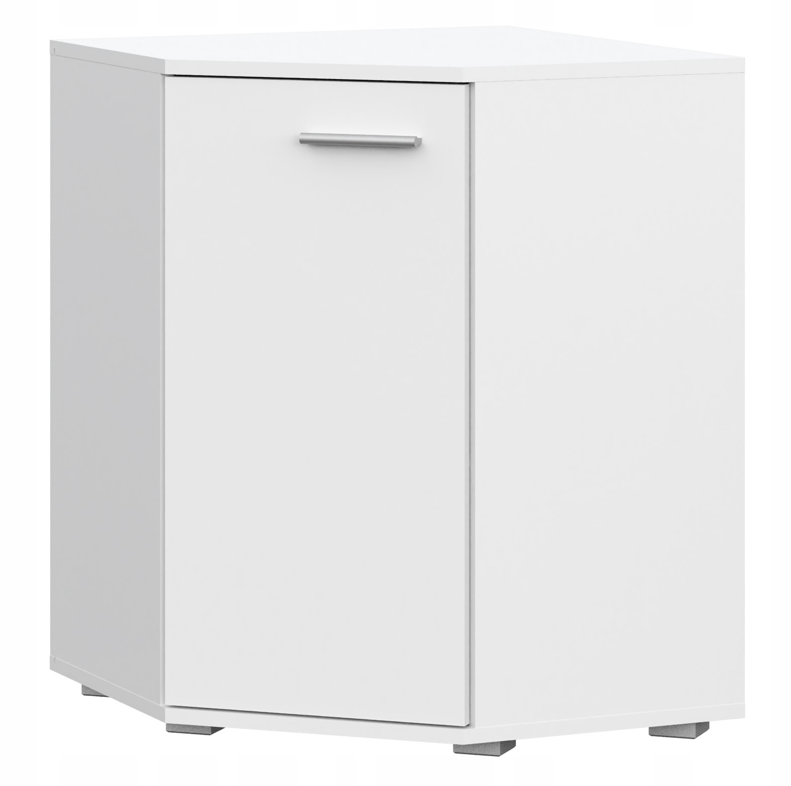 KOMODA NAROŻNA SZAFKA BIAŁA MAT DRZWI 58cm 1d FUN KD-5 Meble-Craft