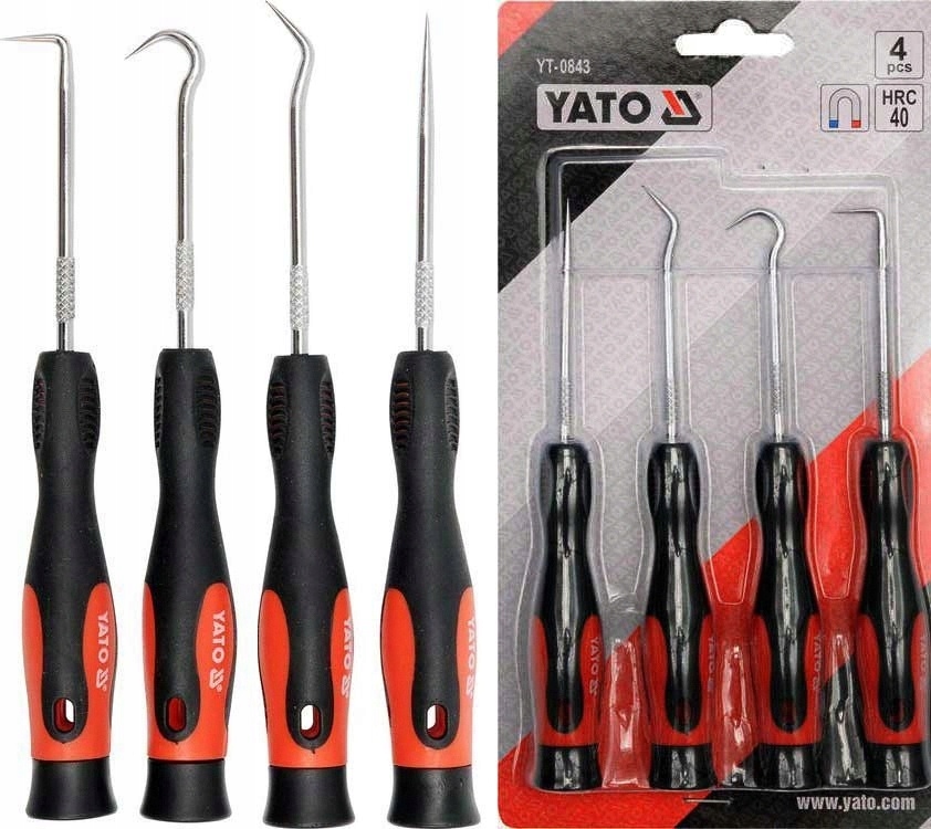 Yato Haczyki Haki Z Rękojeścią Hartowane Groty Zestaw 4 Szt.