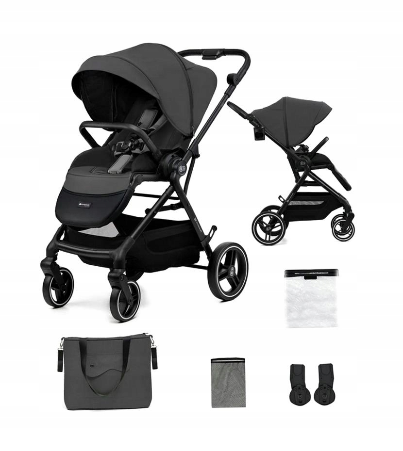 Kinderkraft Wózek Yoxi Przód-tył Spacerówka Dziecięca Do 22 Kg Kompaktowa