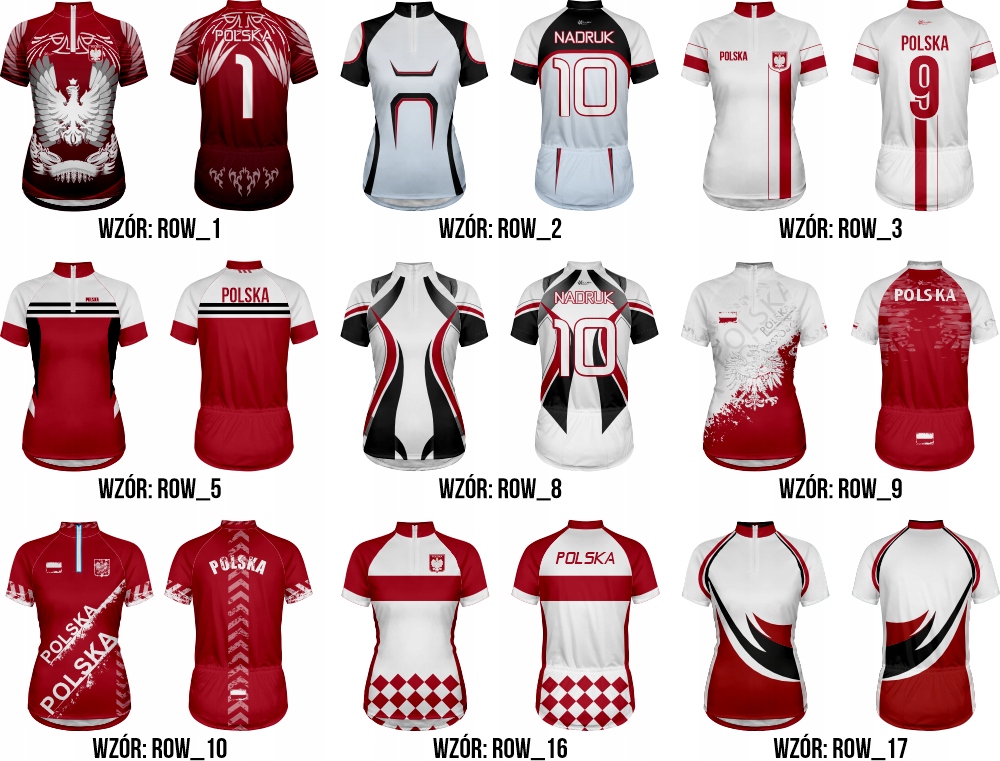 Damska Koszulka Rowerowa Kolarska Wzory Twój Nadruk Rozmiar niestandardowy